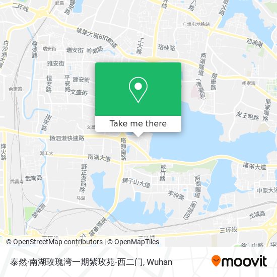 泰然·南湖玫瑰湾一期紫玫苑-西二门 map