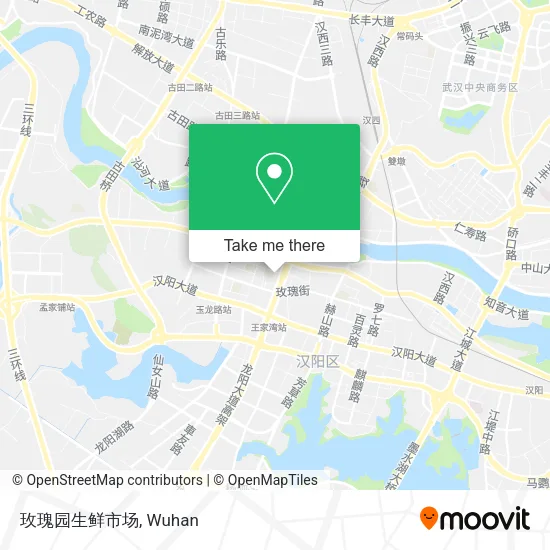 玫瑰园生鲜市场 map