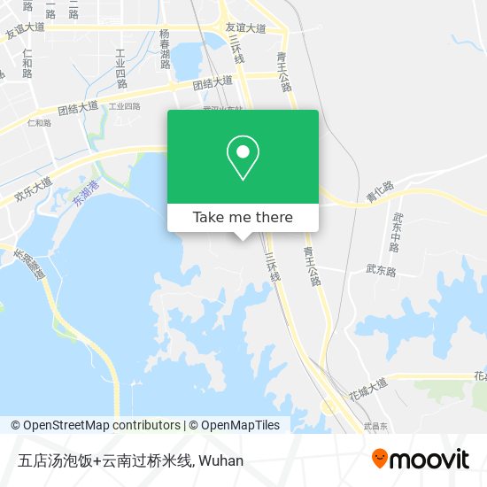 五店汤泡饭+云南过桥米线 map