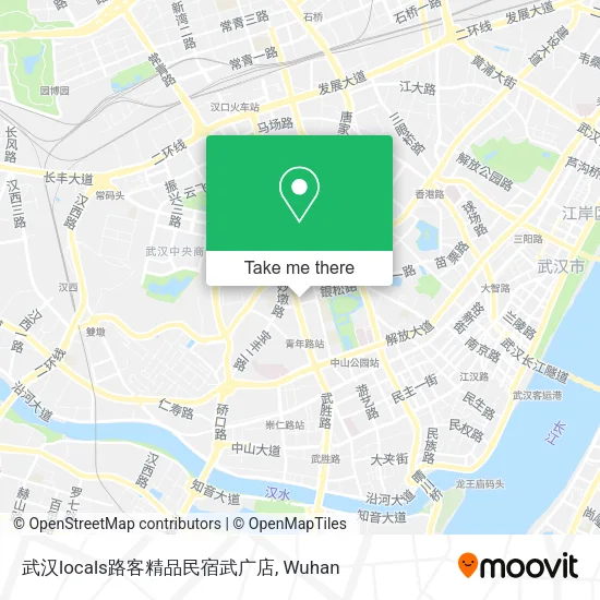 武汉locals路客精品民宿武广店 map