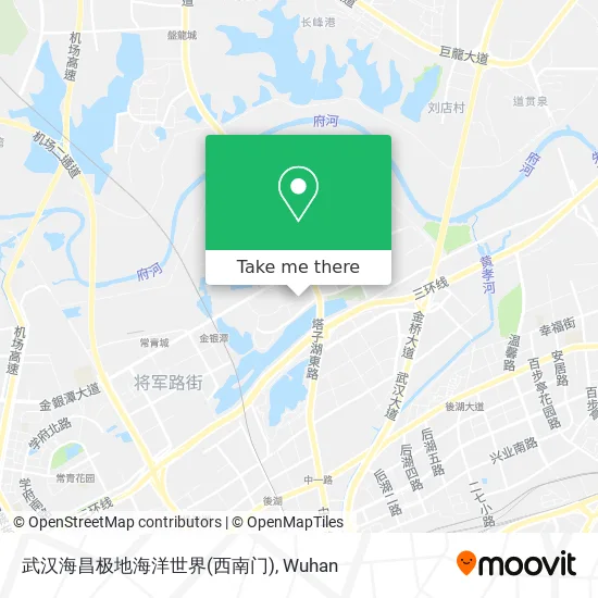 武汉海昌极地海洋世界(西南门) map