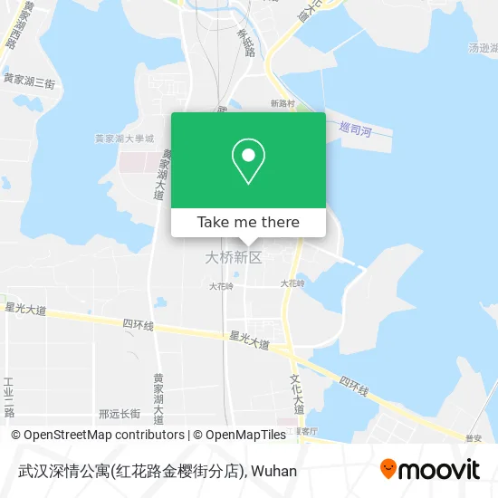 武汉深情公寓(红花路金樱街分店) map