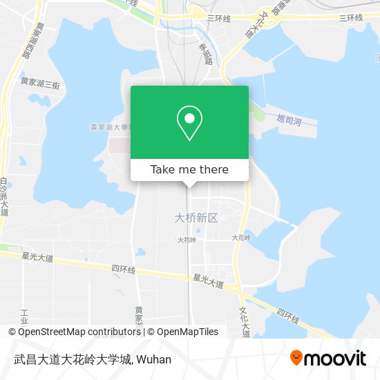 武昌大道大花岭大学城 map