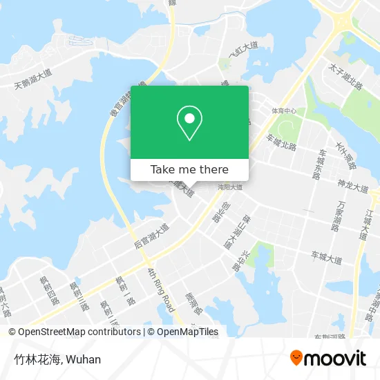 竹林花海 map