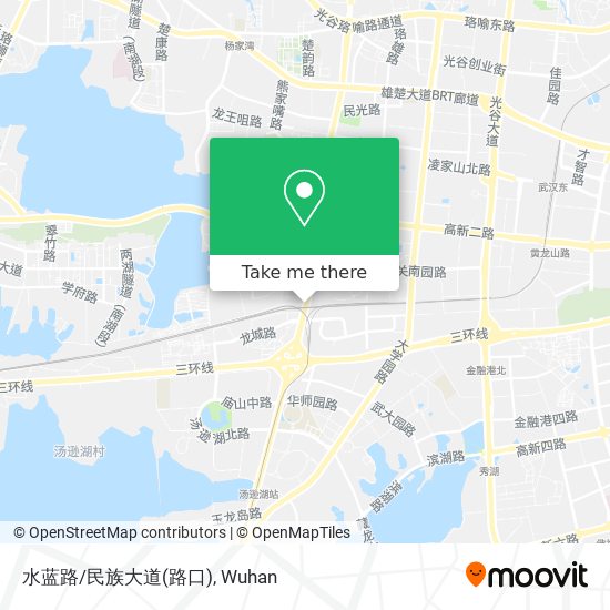 水蓝路/民族大道(路口) map