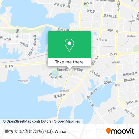 民族大道/华师园路(路口) map