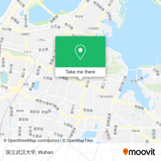 国立武汉大学 map