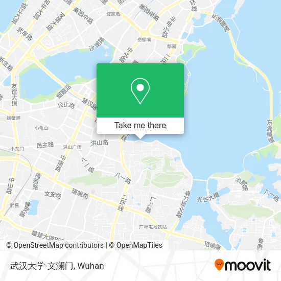 武汉大学-文澜门 map