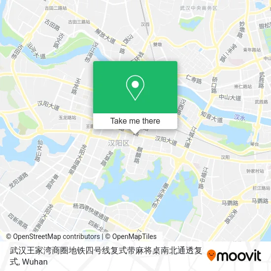 武汉王家湾商圈地铁四号线复式带麻将桌南北通透复式 map