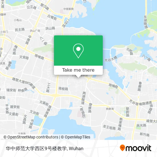 华中师范大学西区9号楼教学 map