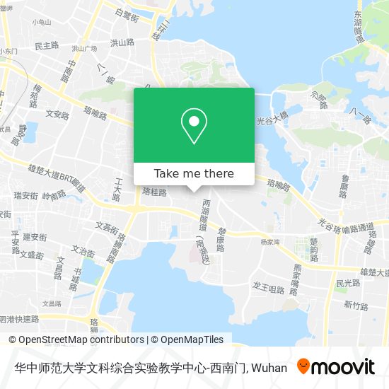 华中师范大学文科综合实验教学中心-西南门 map