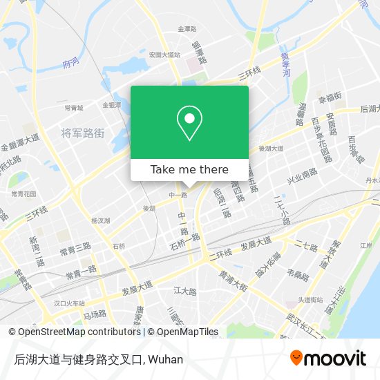 后湖大道与健身路交叉口 map