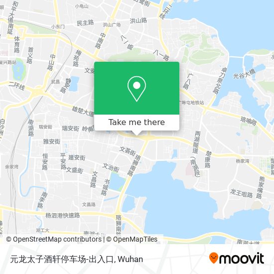 元龙太子酒轩停车场-出入口 map