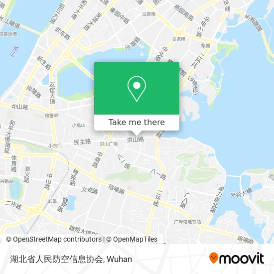 湖北省人民防空信息协会 map