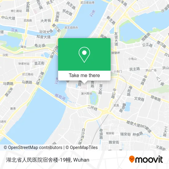 湖北省人民医院宿舍楼-19幢 map