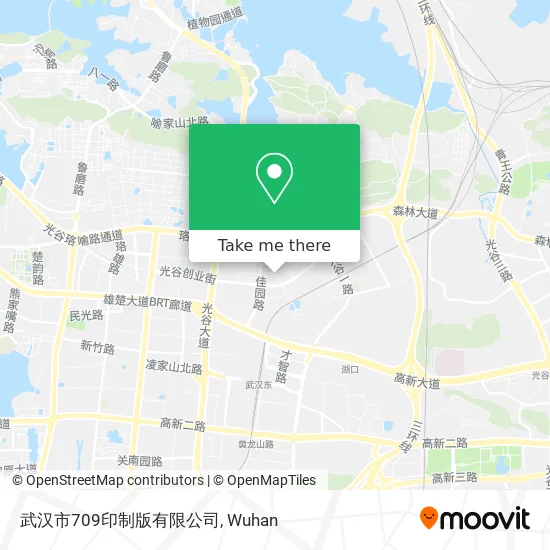 武汉市709印制版有限公司 map