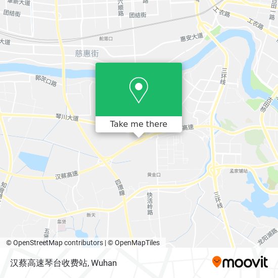 汉蔡高速琴台收费站 map