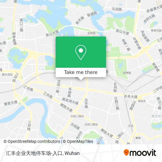 汇丰企业天地停车场-入口 map