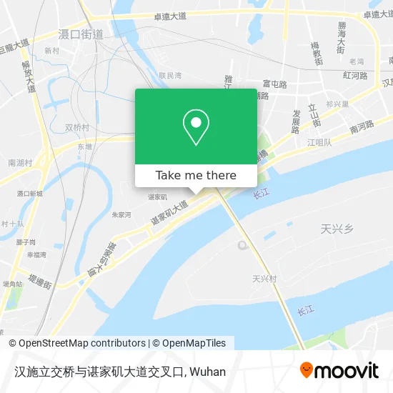 汉施立交桥与谌家矶大道交叉口 map