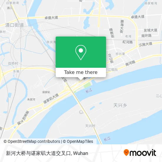 新河大桥与谌家矶大道交叉口 map