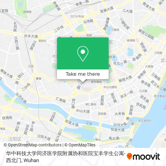 华中科技大学同济医学院附属协和医院宝丰学生公寓-西北门 map