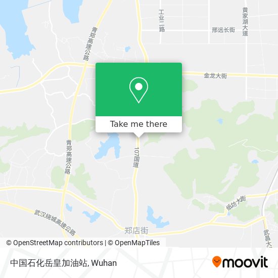 中国石化岳皇加油站 map