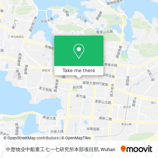 中楚物业中船重工七一七研究所本部项目部 map