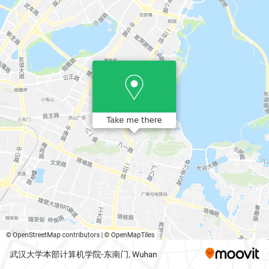武汉大学本部计算机学院-东南门 map