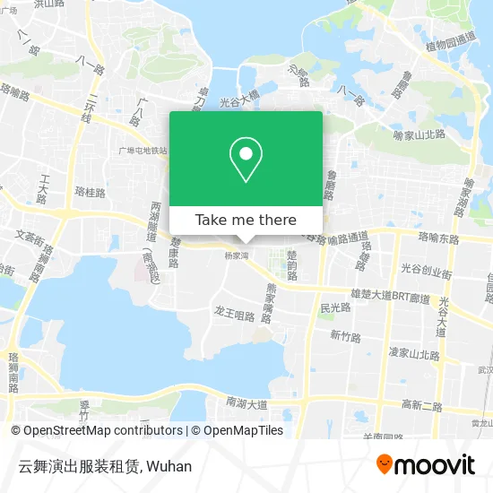 云舞演出服装租赁 map