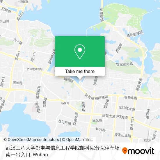 武汉工程大学邮电与信息工程学院邮科院分院停车场-南一出入口 map