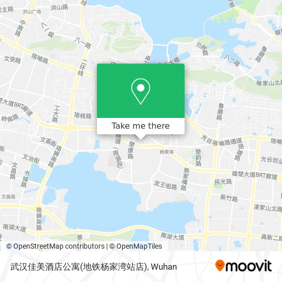 武汉佳美酒店公寓(地铁杨家湾站店) map