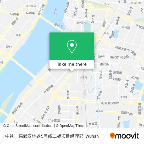 中铁一局武汉地铁5号线二标项目经理部 map