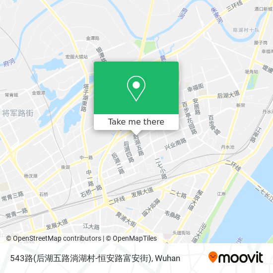 543路(后湖五路淌湖村-恒安路富安街) map