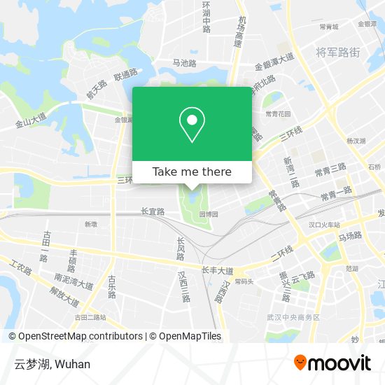 云梦湖 map