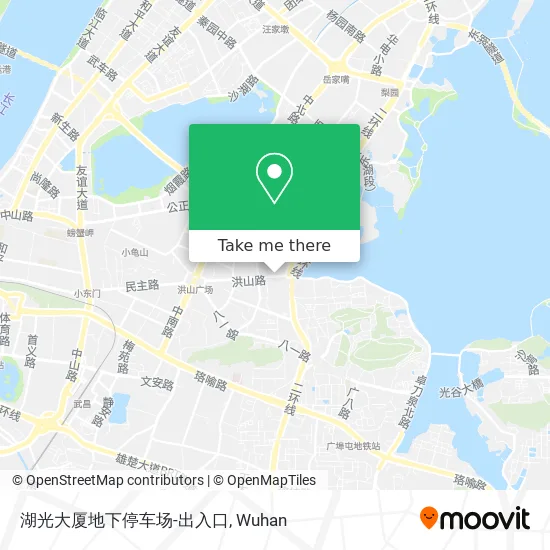 湖光大厦地下停车场-出入口 map