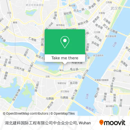 湖北建科国际工程有限公司中合众分公司 map