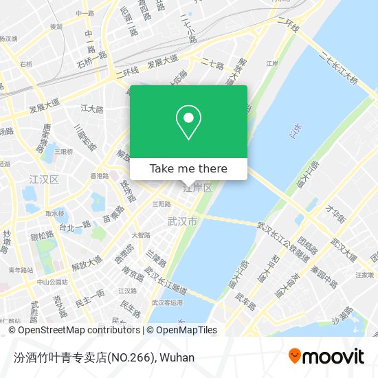 How to get to 汾酒竹叶青专卖店(NO.266) in 江岸区by Bus or Metro?