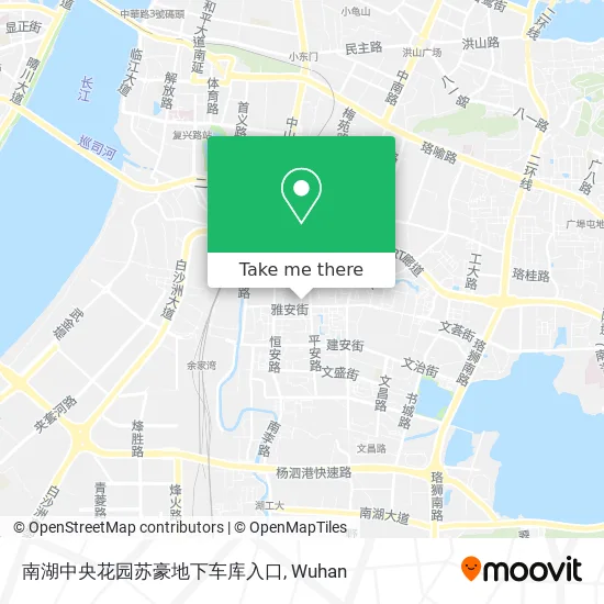 南湖中央花园苏豪地下车库入口 map