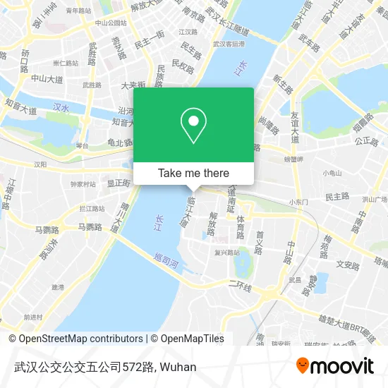 武汉公交公交五公司572路 map