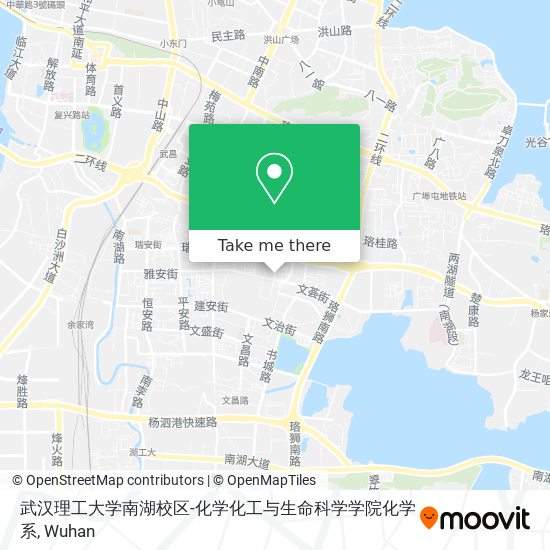 武汉理工大学南湖校区-化学化工与生命科学学院化学系 map