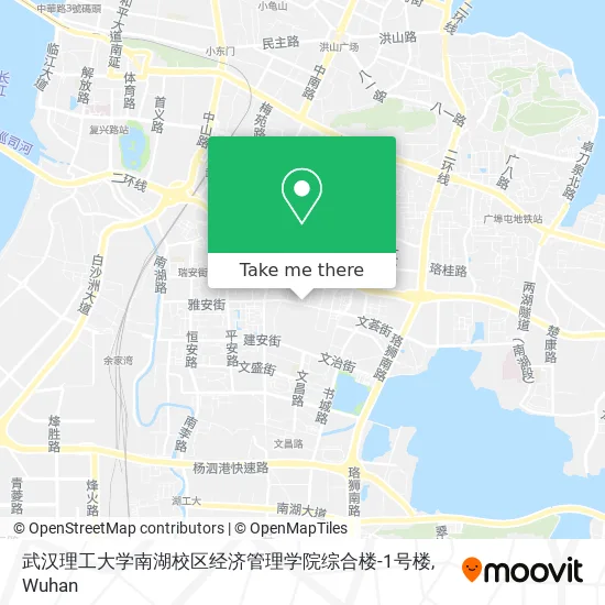 武汉理工大学南湖校区经济管理学院综合楼-1号楼 map