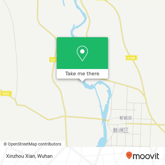 Xinzhou Xian map