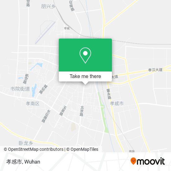 孝感市 map