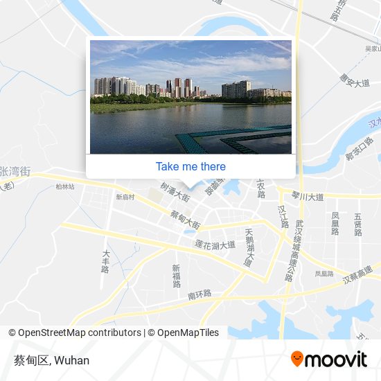 蔡甸区 map