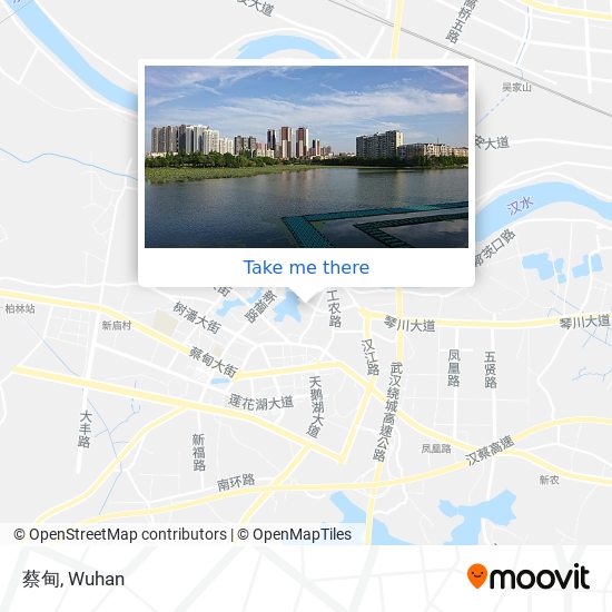 蔡甸 map