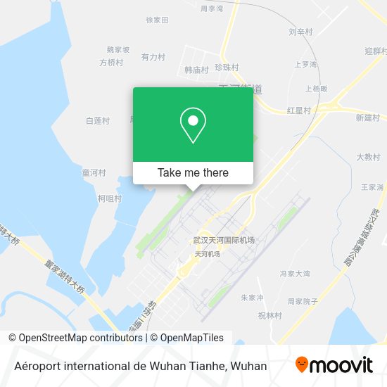 Aéroport international de Wuhan Tianhe map