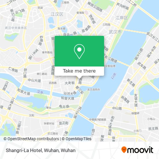 Shangri-La Hotel, Wuhan map
