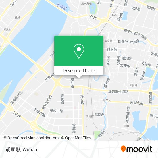 胡家墩 map