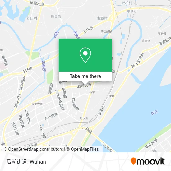 后湖街道 map