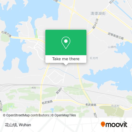 花山镇 map